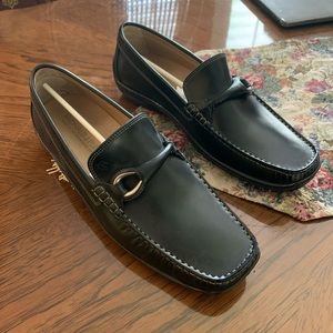 Dacio Donald Pliner Black Leather Dress Shoes